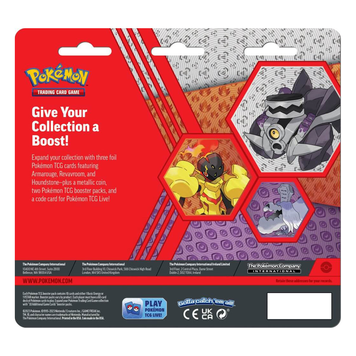POKEMON TCG Enhanced 2 Pack Blister (Armarouge, Revavroom, Houndstone)