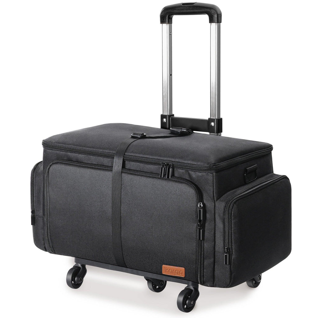 Ikarao Rolling Speaker Bag with 10mm Thick Padding and Folding Hand Truck