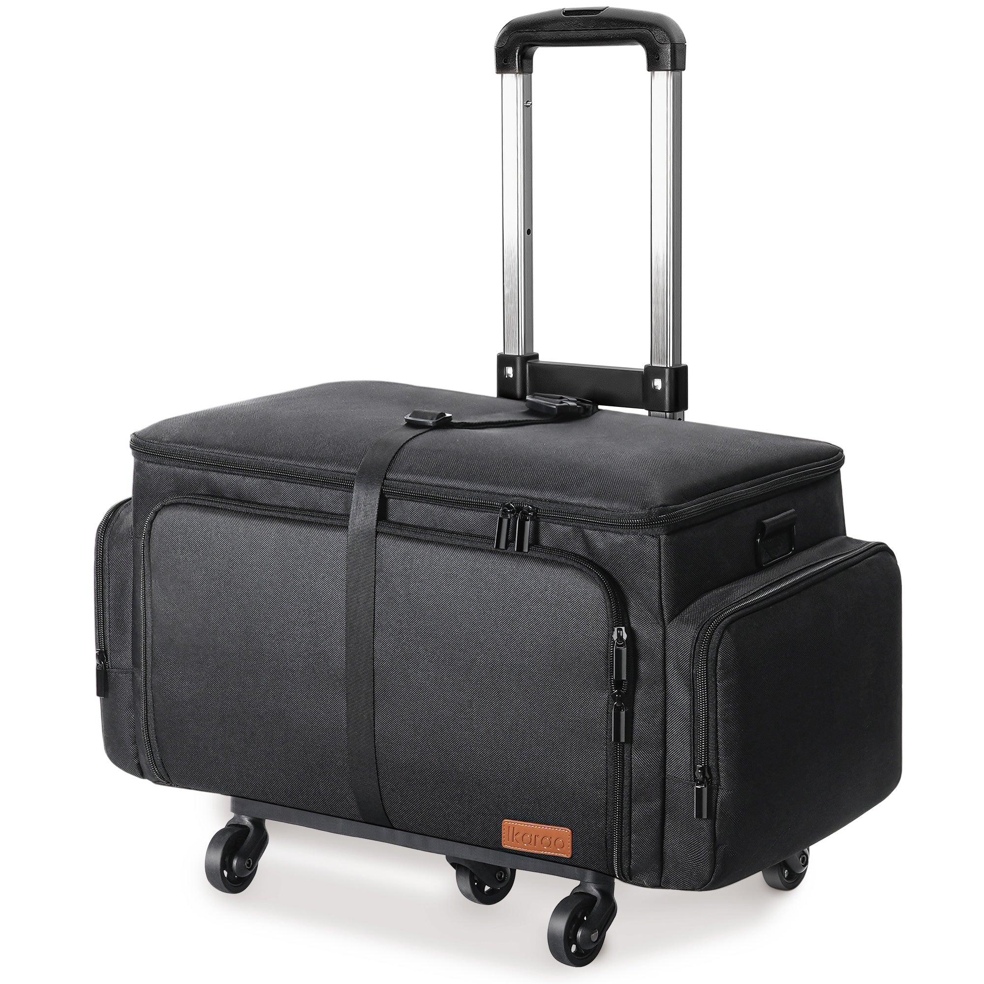 Ikarao Rolling Speaker Bag with 10mm Thick Padding and Folding Hand Truck