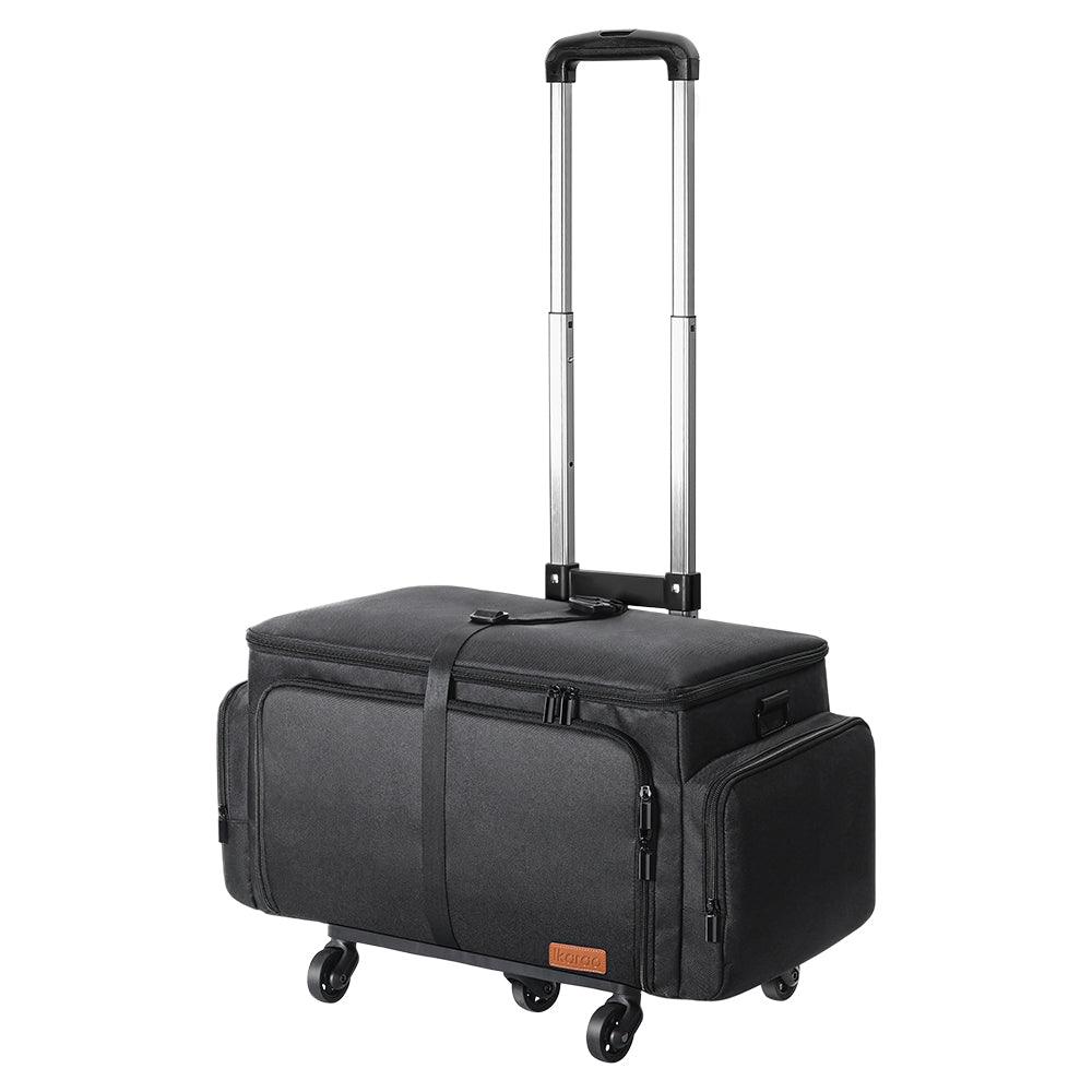 Ikarao Rolling Speaker Bag with 10mm Thick Padding and Folding Hand Truck
